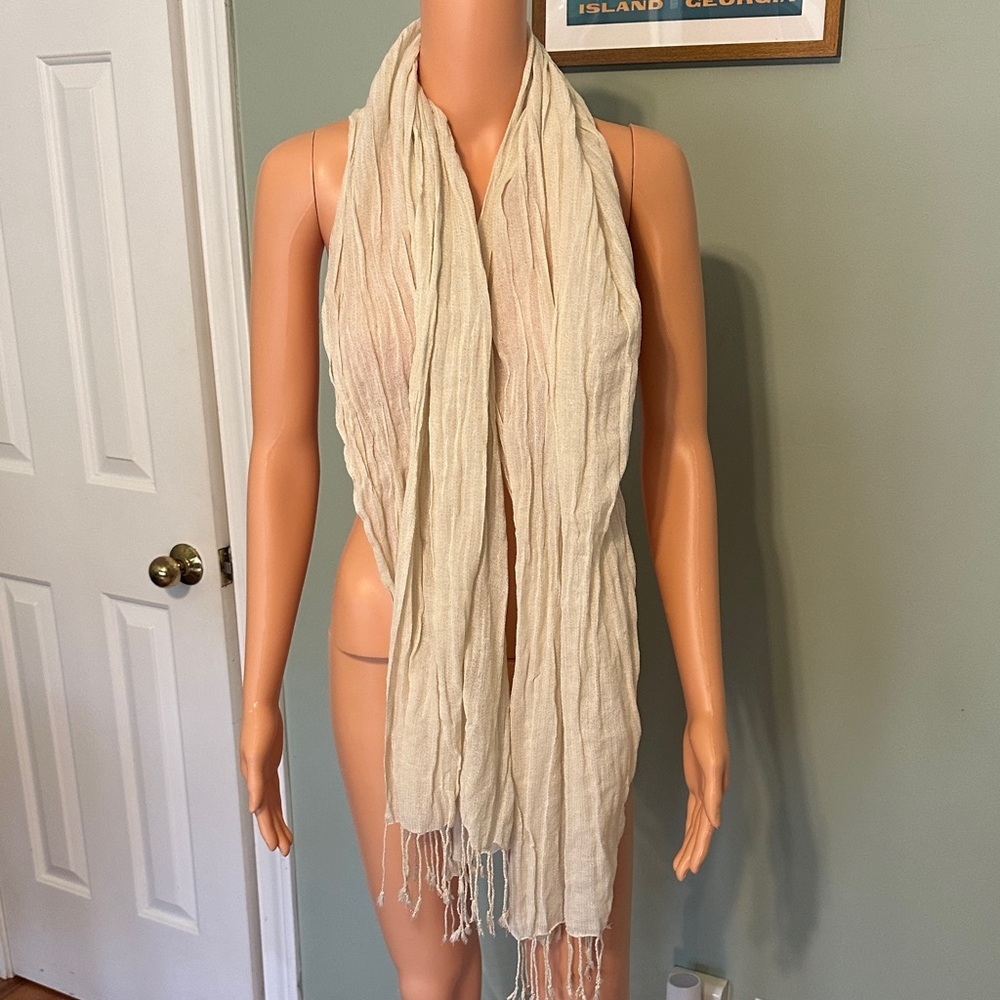 Elegant Cream Scarf